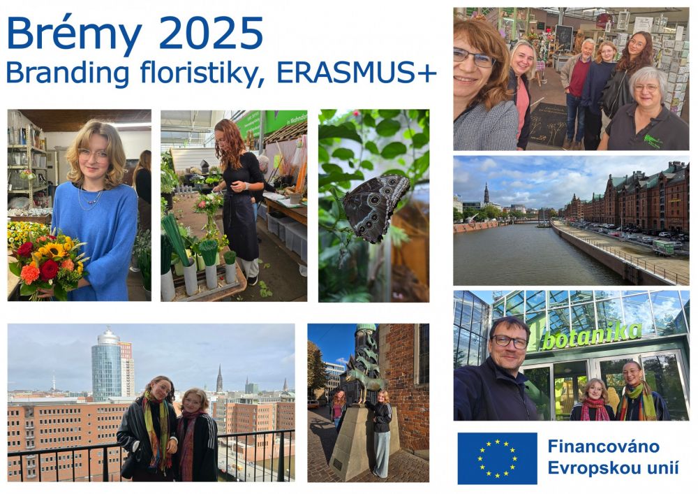 Stáž Erasmus+, branding floristiky 2025